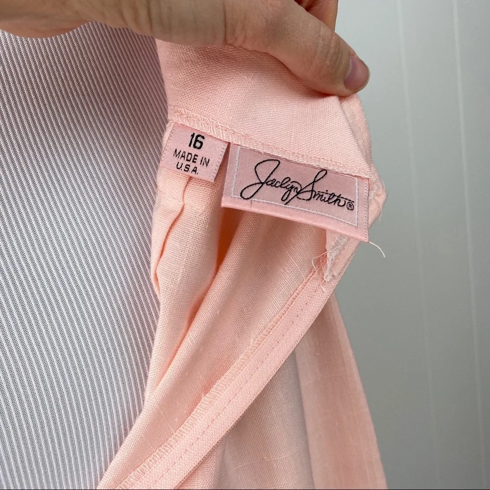 Vintage NWT Jacklyn Smith Pink Pencil Skirt sz. 16 - Picture 8 of 12